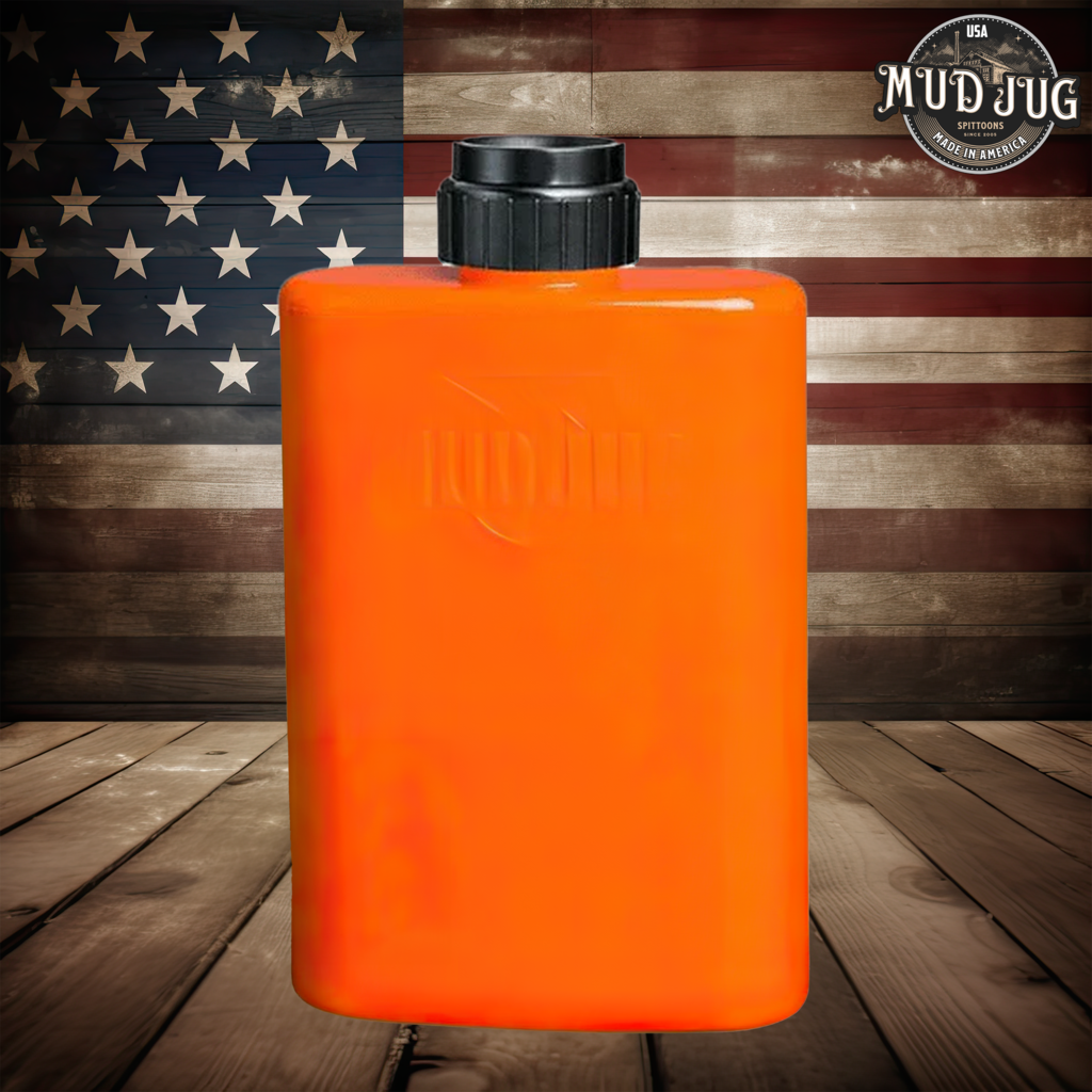 Orange Mud Jug™ Stealth – Compact Portable Spittoon Made in USA