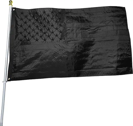 Embroidered Black American Flag Mud Jug