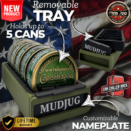 Olive Drab Chill Can Chiller Rack Mud Jug