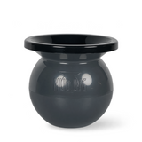 A dark gray plastic Mud Jug with a glossy finish, featuring the embossed brand name 'MUD JUG' on the front, set against a plain white background.
