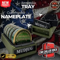 Olive Drab Chill Dip/Nic Pouch Can Chiller Rack