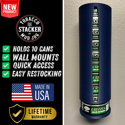 Liberty Steel Blue Tobacco Stacker© Mud Jug