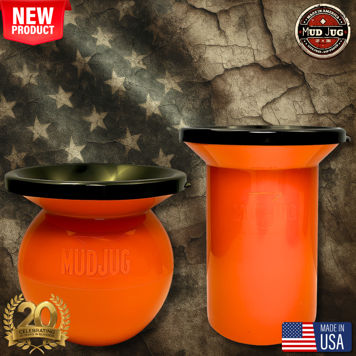 Blaze Orange Mud Jug© Classic and Roadie Value Pack| Mud Jug