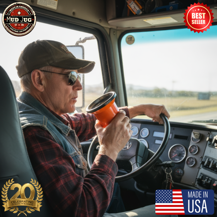 Gun Metal Grey Mud Jug™ Roadie – Portable Spittoon Made in US Mud Jug