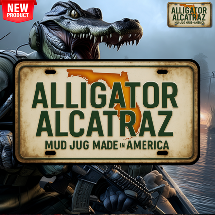 Mud Jug© Alligator Alcatraz Sticker Mud Jug
