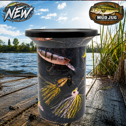 Reel Trouble"Limited" Mud Jug™ Roadie – Portable Spittoon Made in USA Mud Jug