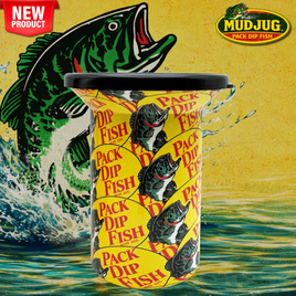 Pack Dip Fish "Limited" Mud Jug™ Roadie – Portable Spittoon Made in USA Mud Jug