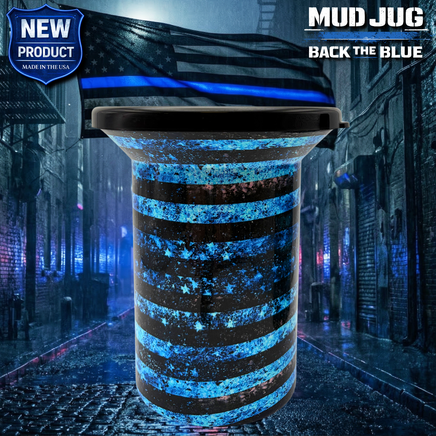 Blue Line Valor "Limited" Mud Jug™ Roadie – Portable Spittoon Made in USA Mud Jug