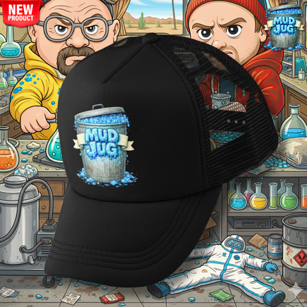 Mud Jug© Cooked Pail Kids "Breaking Bad" "Parody" Trucker Hat Mud Jug