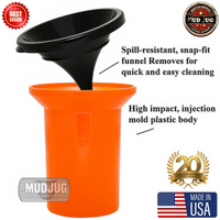 White Mud Jug™ Roadie – Portable Spittoon Made in USA Mud Jug