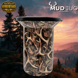 Rack and Timber Camo (Vault Collection) Mud Jug™ Roadie – Portable Spittoon Made in USA Mud Jug