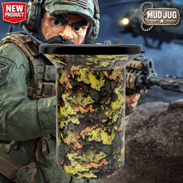 Slaymation Camo "Limited" Mud Jug™ Roadie – Portable Spittoon Made in USA Mud Jug