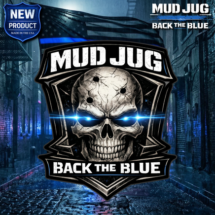 Mud Jug© Blue Line Valor Sticker Mud Jug