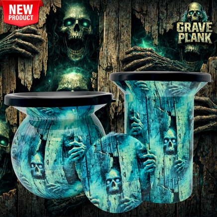 Grave Plank "Limited" Mud Jug© Classic, Roadie and Can Lid Value Pack Mud Jug