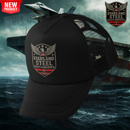 Mud Jug© Stars and Steel Gulf of America Trucker Hat Mud Jug