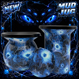 Blue Venom Mud Jug© Classic, Roadie and Can Lid Value Pack Mud Jug