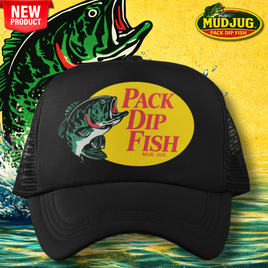 Mud Jug© Pack Dip Fish "Parody" Trucker Hat Mud Jug