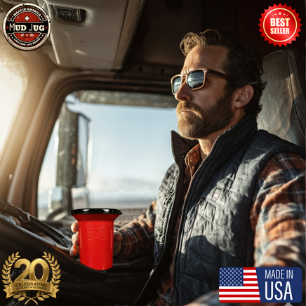 Gun Metal Grey Mud Jug™ Roadie – Portable Spittoon Made in US Mud Jug