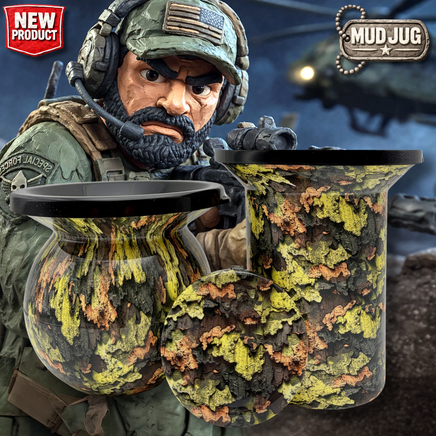 Slaymation Camo Mud Jug© Classic, Roadie and Can Lid Value Pack Mud Jug
