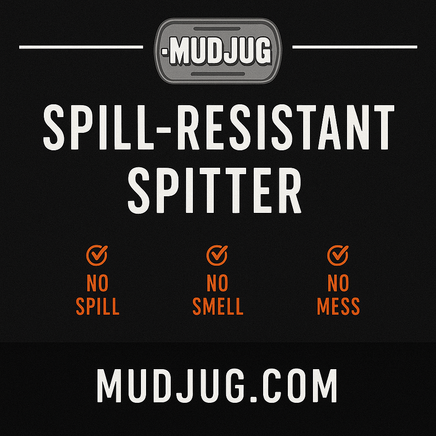 Gun Metal Grey Mud Jug™ Roadie – Portable Spittoon Made in US Mud Jug