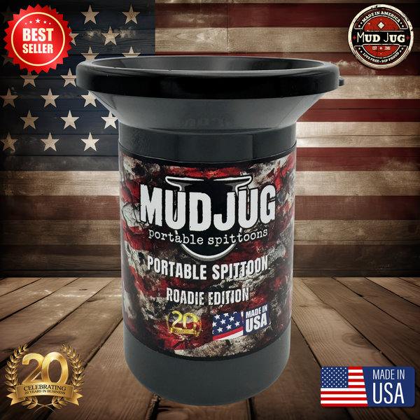 Gun Metal Grey Mud Jug™ Roadie – Portable Spittoon Made in USA