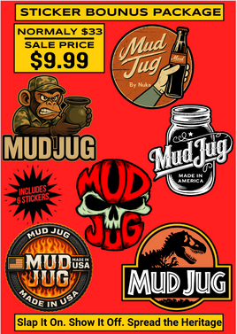 Mud Jug Sticker Smash Pack -5 Mud Jug