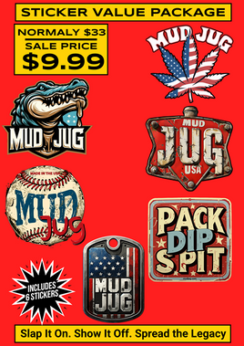Mud Jug Sticker Smash Pack -3 Mud Jug